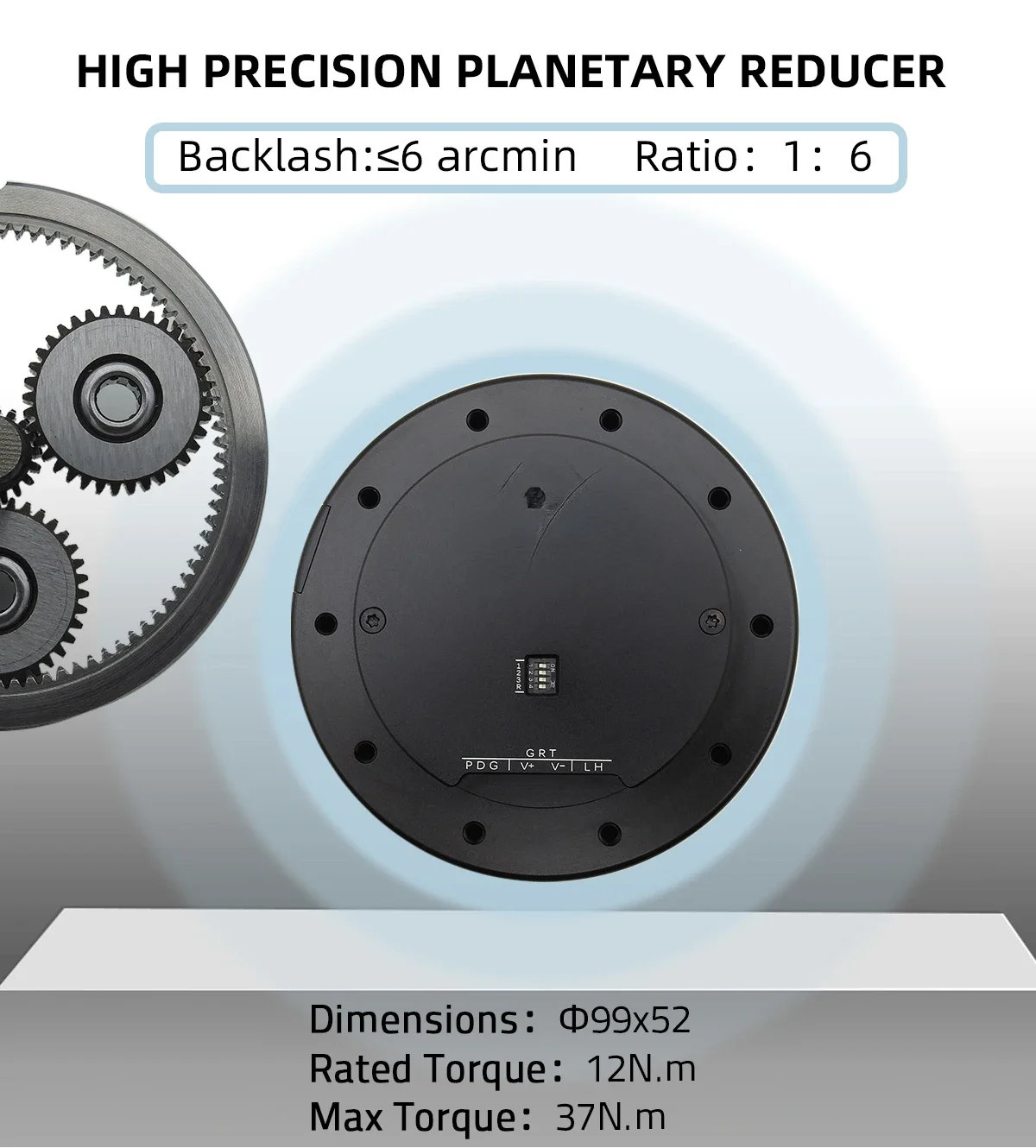 محرك ذراع الروبوت Bldc Electr Exoskeleton Dc بدون فرش مع سائق التشفير