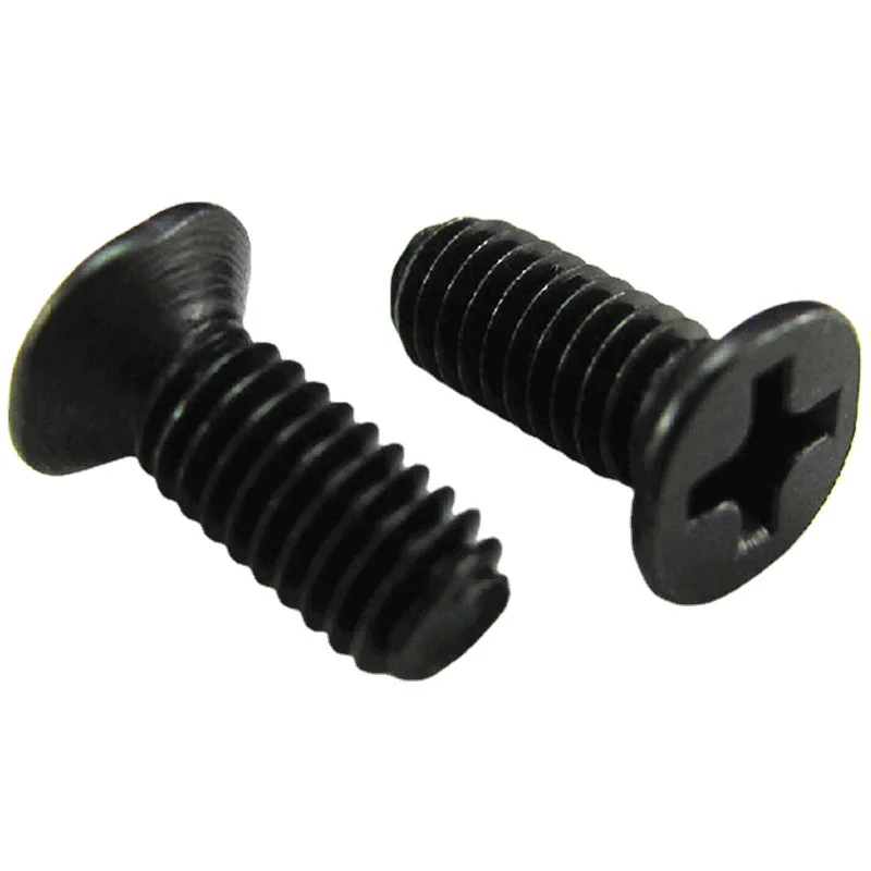 Carbon Steel Blackened KM Cross Countersunk Machine Screws Micro Electronic Small Screws M3 M3.5 M4