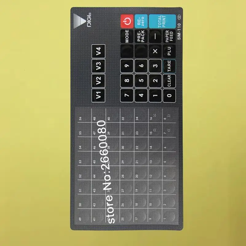 10pcs SM100PCS Key Sheet for DIGI SM110P SM110P+ SM100PCS PLUS Scales New English Version Ovelay SM110 Keyboard Film