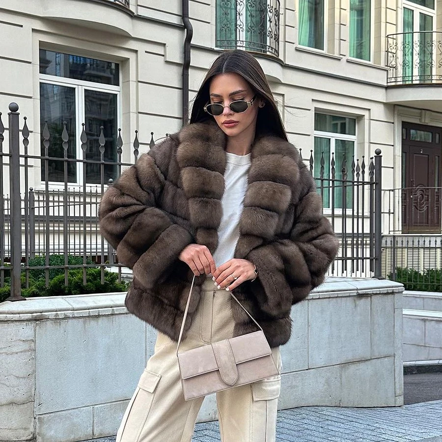 Women Fox Clothes Woman Coat Fox Fur Natural Fox Fur Coats For Women Winter Fur Jacket Womens Hot Selling