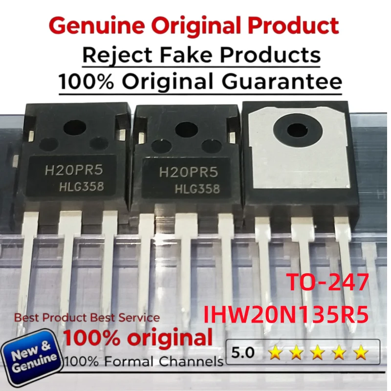 10-50PCS 100% New Imported Original IHW20N135R5 H20PR5 High Power Electromagnetic Furnace 40A 1350V TO-247