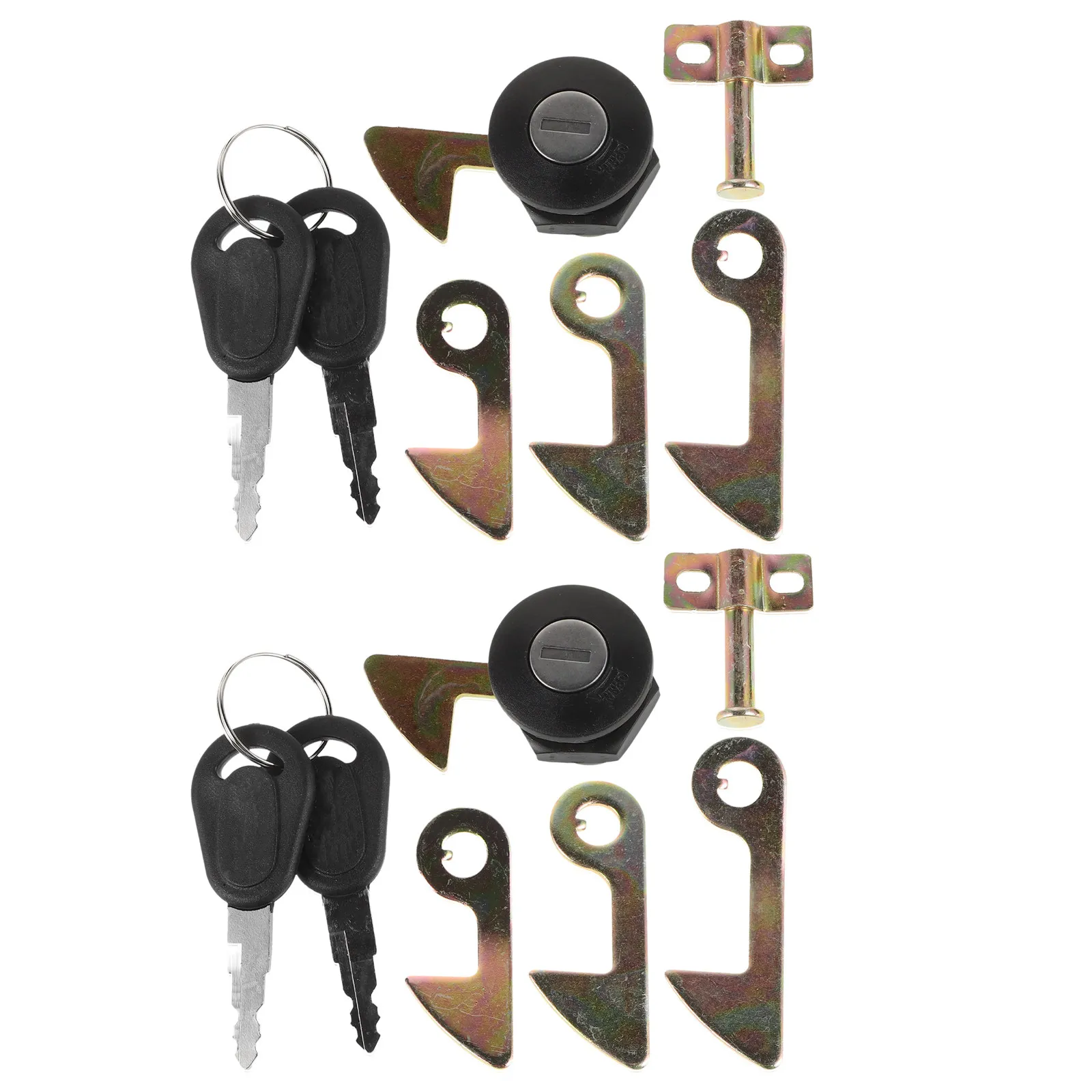 

2Set Electric Scooter Tail Lock Set Zinc Alloy Motorcycle Rear Trunk Lock Keys Anti-Theft Security Motorcycle Replacement Parts