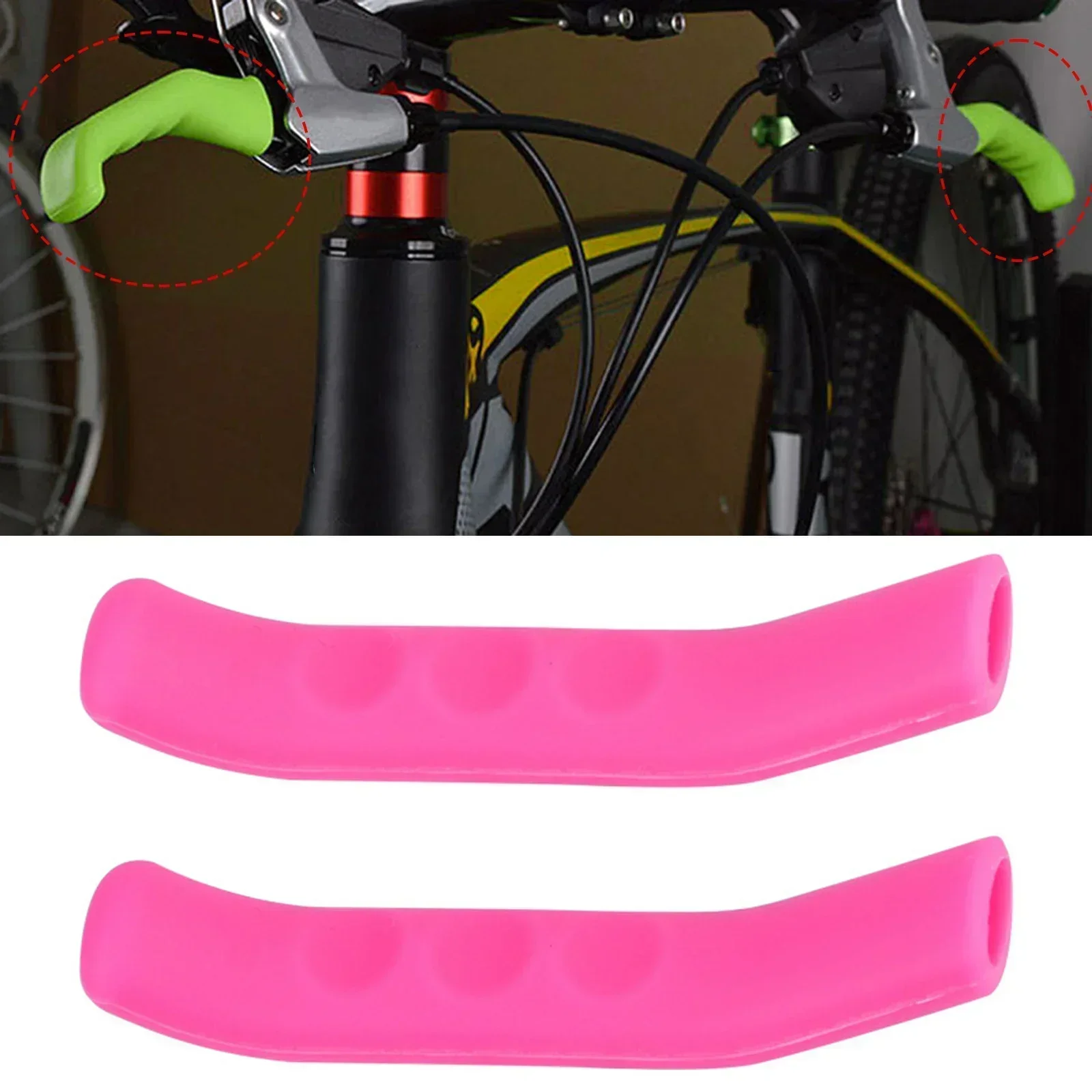 High Quality Brake Lever Covers Brake Lever Covers 7.5*1.7*1.2cm Purple White Yellow 1 Pair Blue Green Pink Red TPR