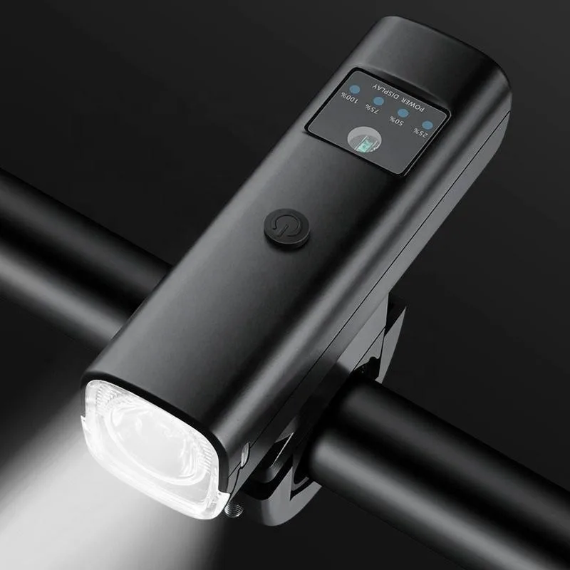 Smart Light - sensing Bike Front Light with Horn: USB - rechargeable, High - pitch Warning, Ideal for Mountain Bike Night Riding