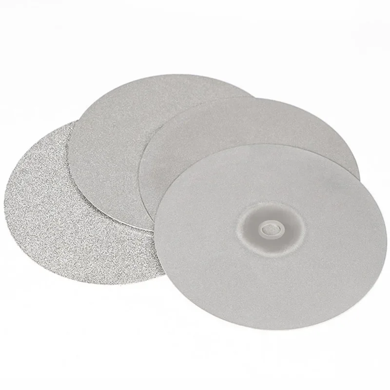 10 Inchs/250mm Diamond Coated Grinding Polishing Disc Grit 80-1500 12.7mm Hole Flat Lap Wheel For Jewelry Rock Jade Crysta Glass