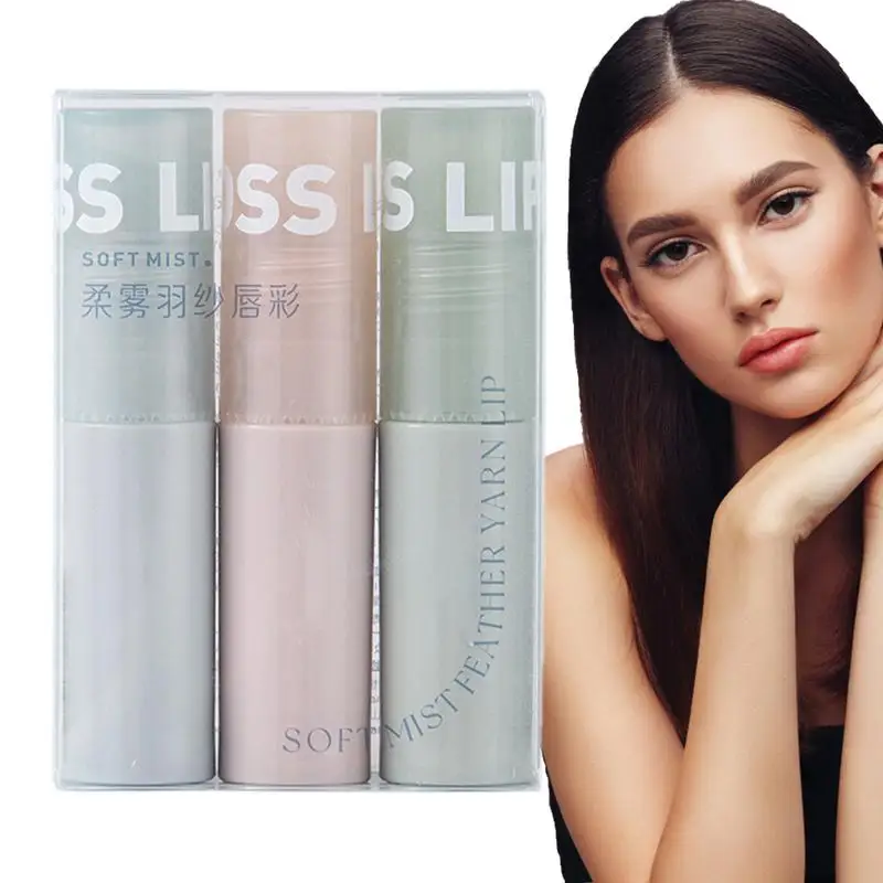 Błyszczyk do ust 3-częściowy błyszczyk do pielęgnacji ust Długotrwały przenośny błyszczyk do ust Nieprzylepny świąteczny prezent urodzinowy dla kobiet Matka