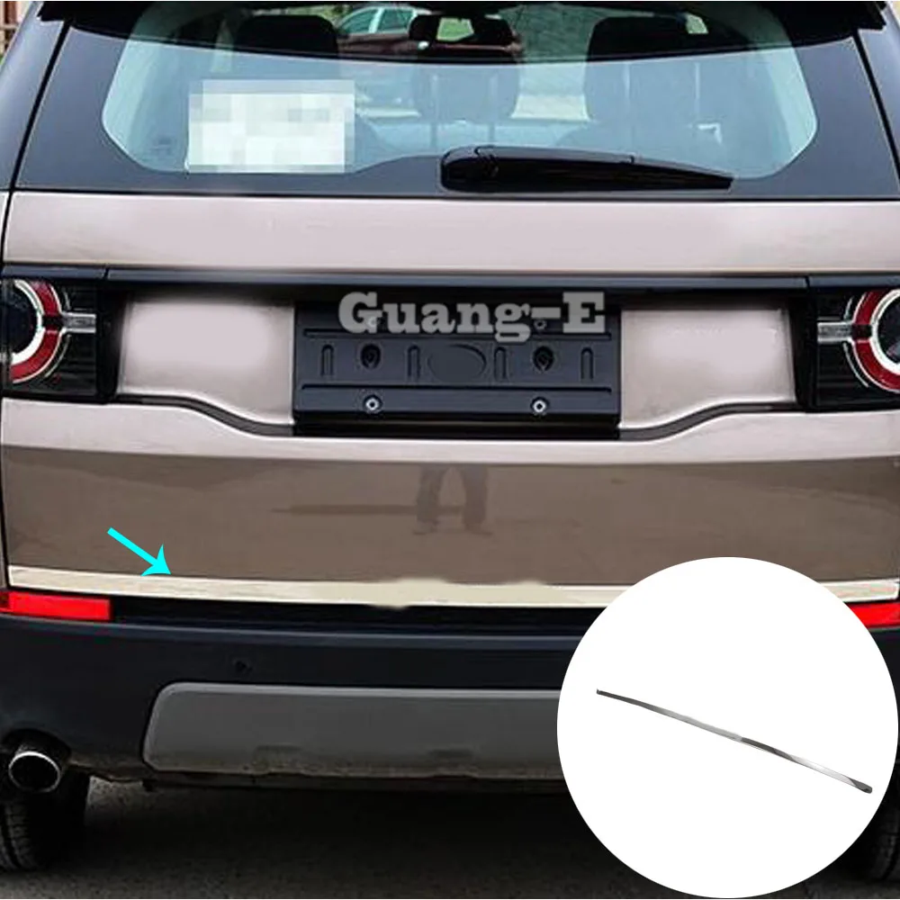 Car Panel Stainless Steel For Land Rover Discovery Sport 2015 2016 2017 2018 2019 Rear Back Door Trunk Tailgate Frame Plate Trim