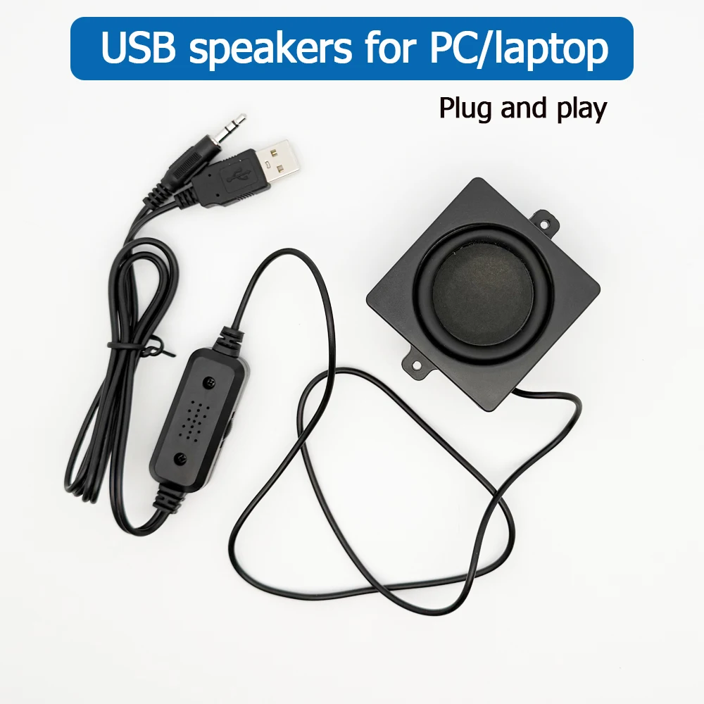 

USB mini speaker for computer Surround stereo adhesive style Mini Portable speaker plug and play