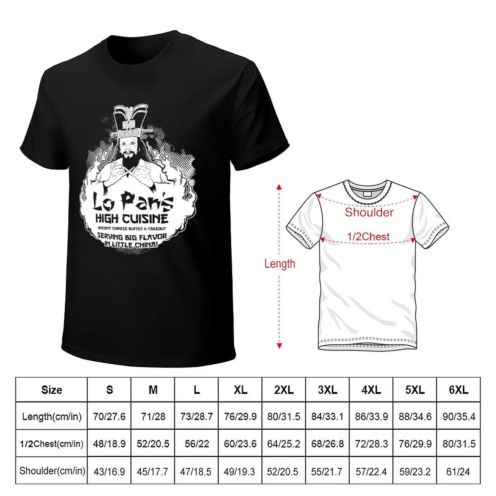 Lo Pan's High Cuisine T-Shirt Athletic Fit Sports Short Sleeve Top