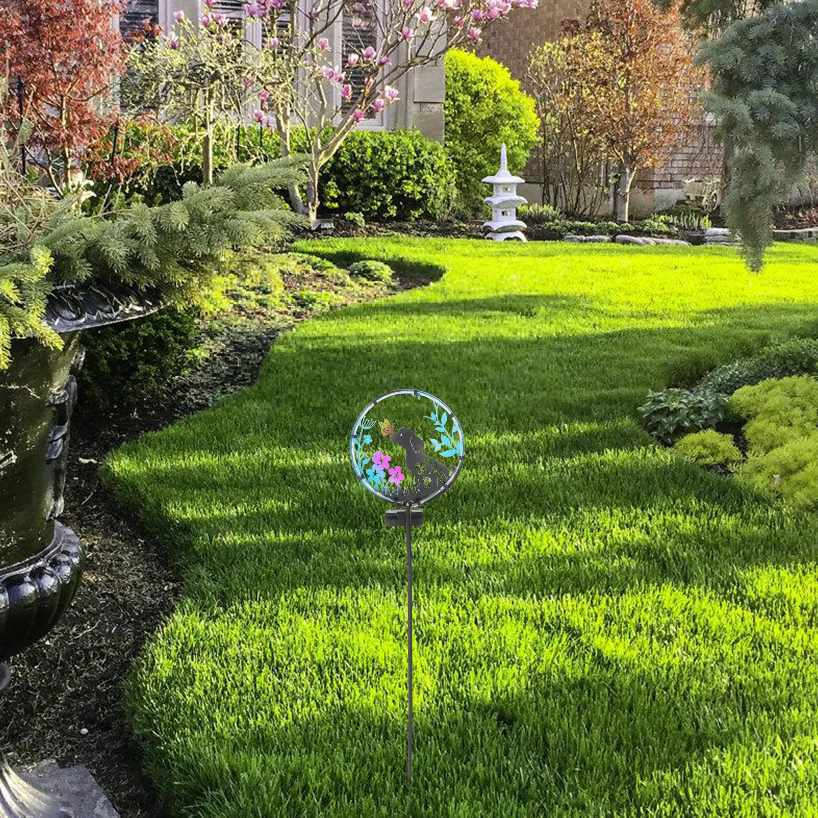 

Solar Garden Light Outdoor Dog Decorative Solar Powered Garden Stake Landscape Pathway Lighting Waterproof Outdoor Patio Lawn