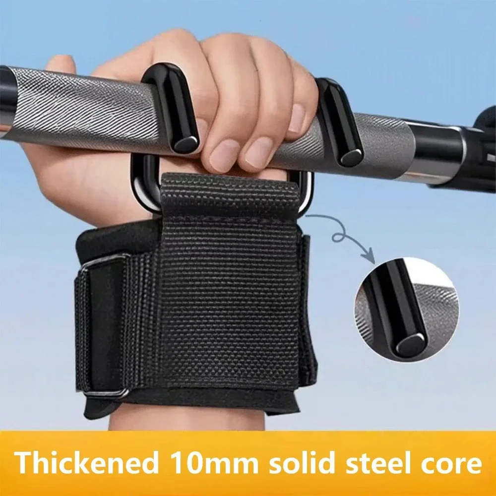 1/2pcs Pull-Up Assist Hook Fitness Wrist Strap - Perfect for Weightlifting Pull-Up and Strength Training Aids to Prevent Slippin image 4