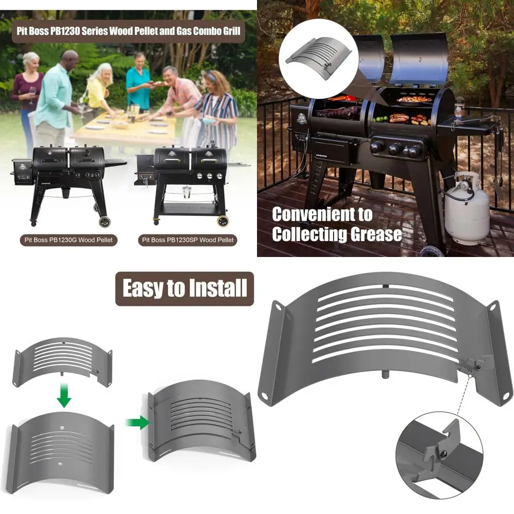 

Pit Boss PB1230 Series Combo Grill Sliding Cover Bottom Kit with Flame Broiler for PB1230SP, PB1230CC, PB1230G, PB1100PSC2, PB55