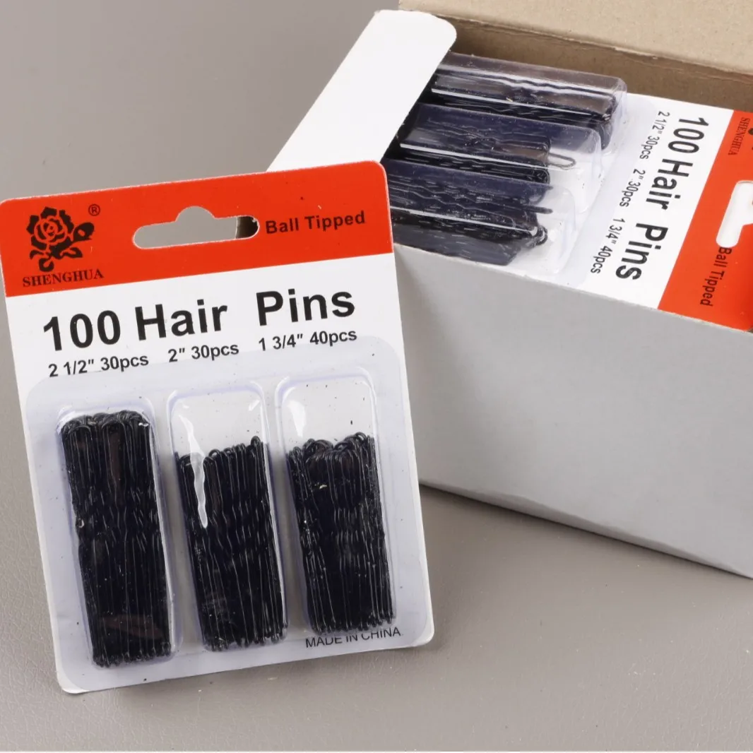 U-clip 100pcs/card ball head multi-size pin plate hairpin manufacturer wholesale