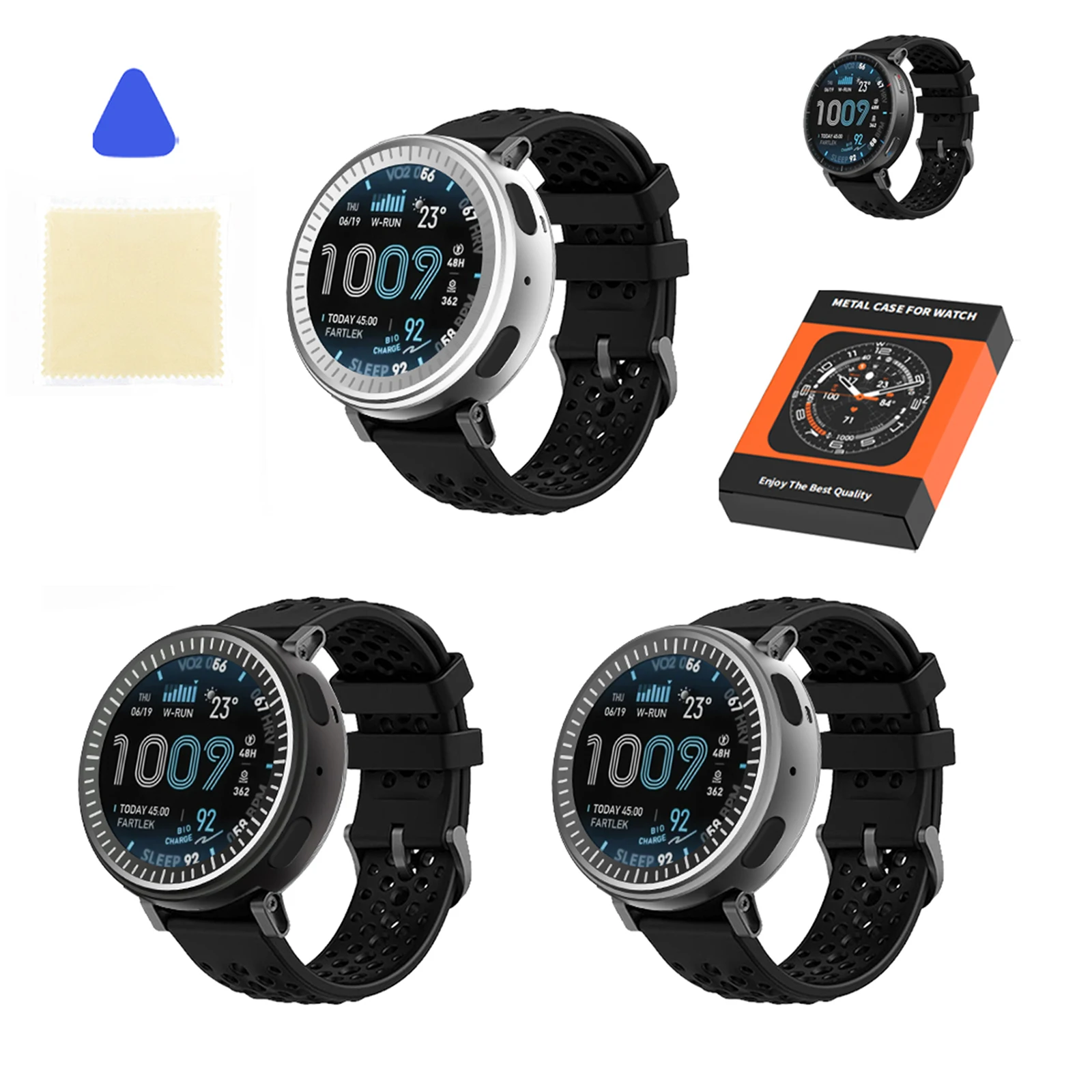 Magnetic Case Smart - Boîtier en métal pour montre connectée,