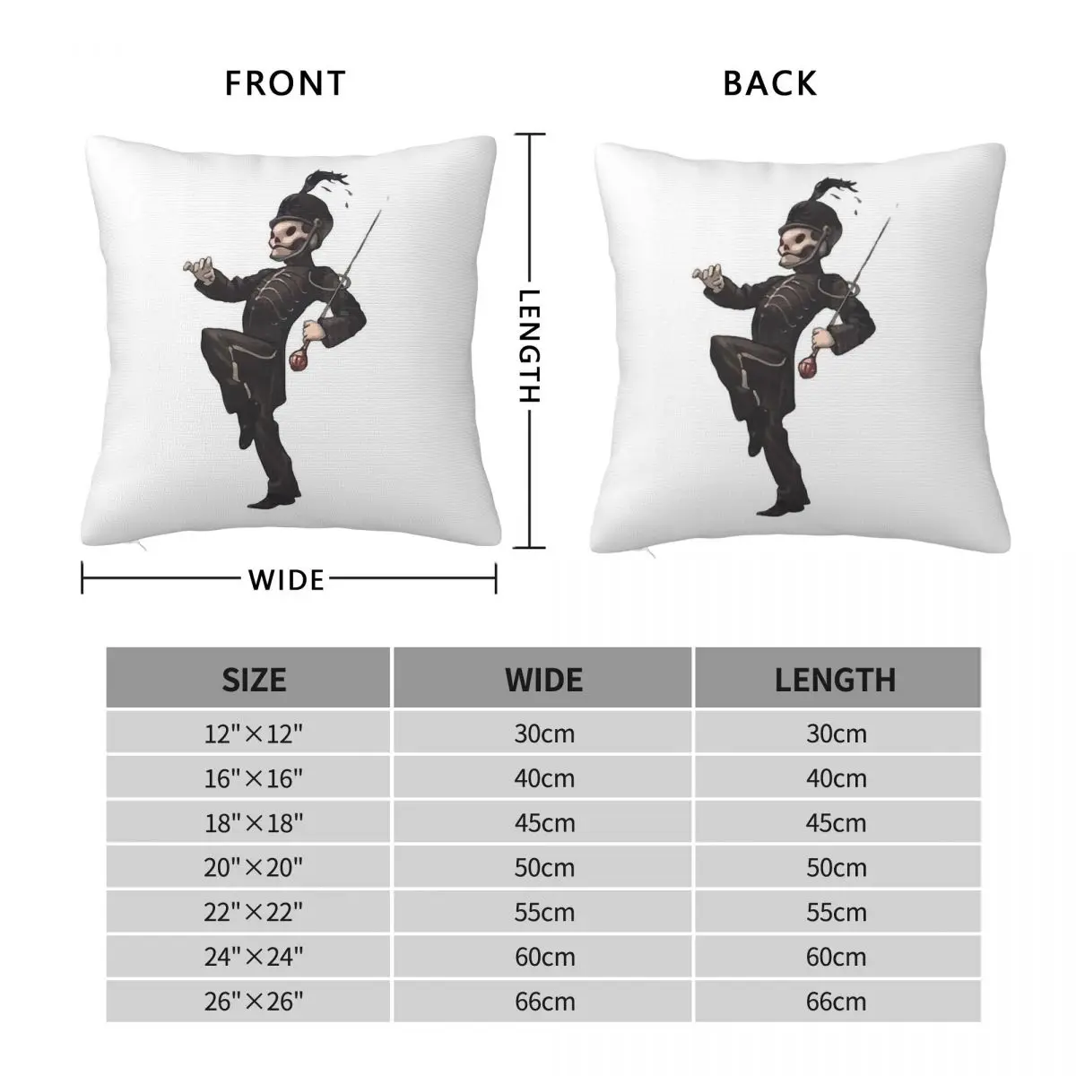 Marching Band Pillowcase Polyester Linen Velvet Printed Zip Decor Throw Pillow Case Room Cushion Cover 45x45