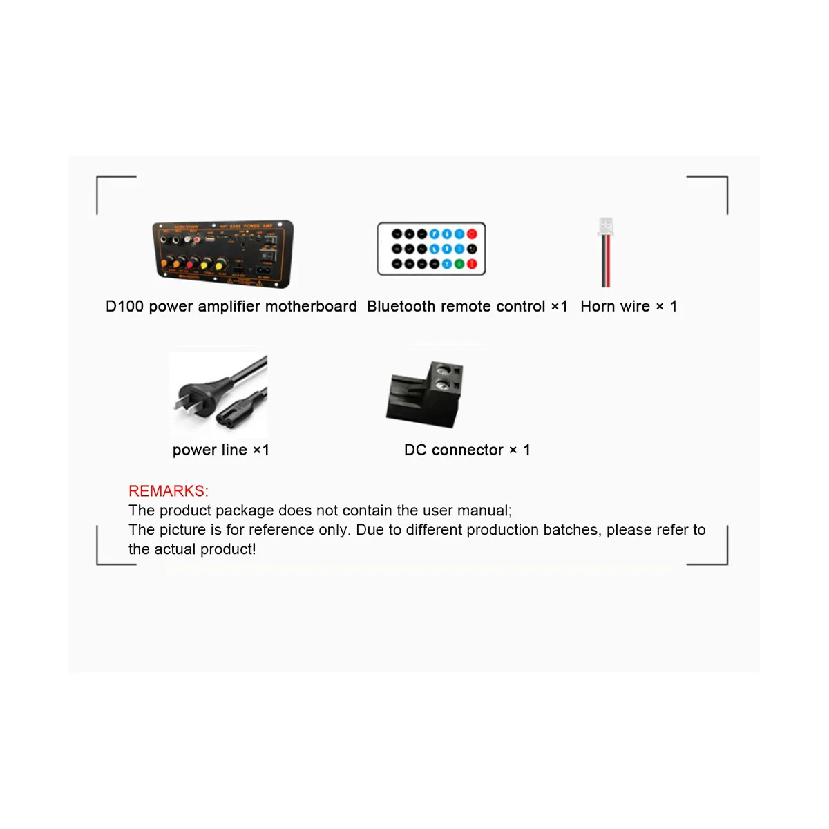 

Bluetooth Power Amplifier Board FM Bluetooth 5.0 100W-300W Subwoofer Karaoke Amplifiers Car Amplifier Board(EU Plug)