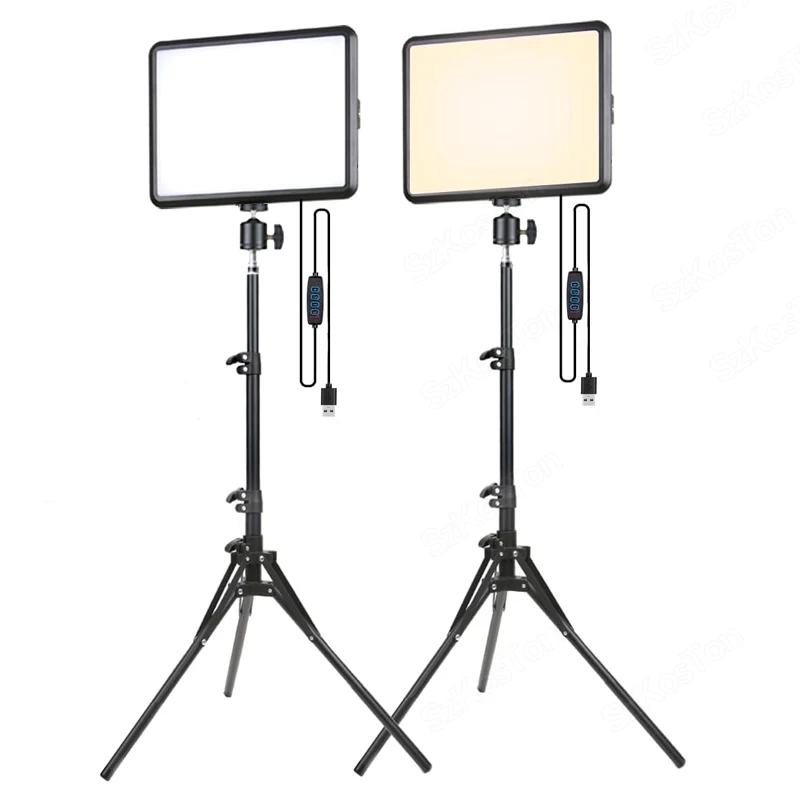 Photo Light LED Photo Studio Light Camera Phone Video Recroding Panel Lamp LED Vdieo Light for Youtube Tiktok Live Volg Stream