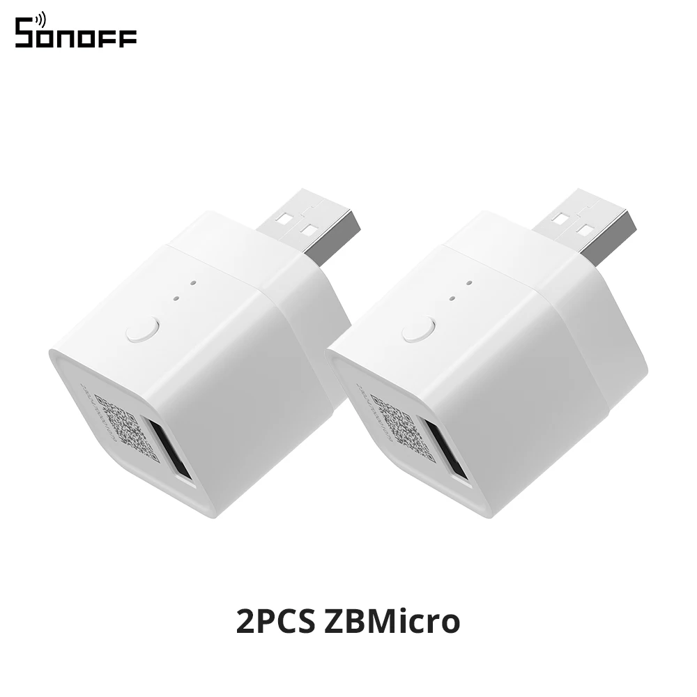 SONOFF ZBMicro Zigbee Micro USB Smart Adapter 1-10PCS Snel opladen Brede zenddekking Spraakbesturing eWeLink Alexa Google