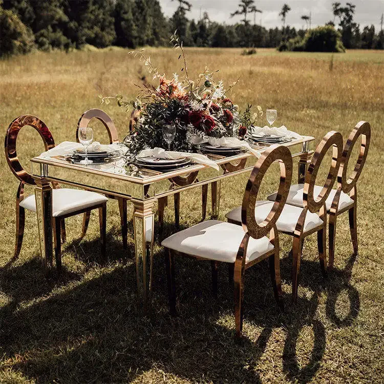 

For Round Back Design Stackable Dining Wedding Restaurant Garden Kitchen Banquet Hotel Party Chair Gold Chairs for Events