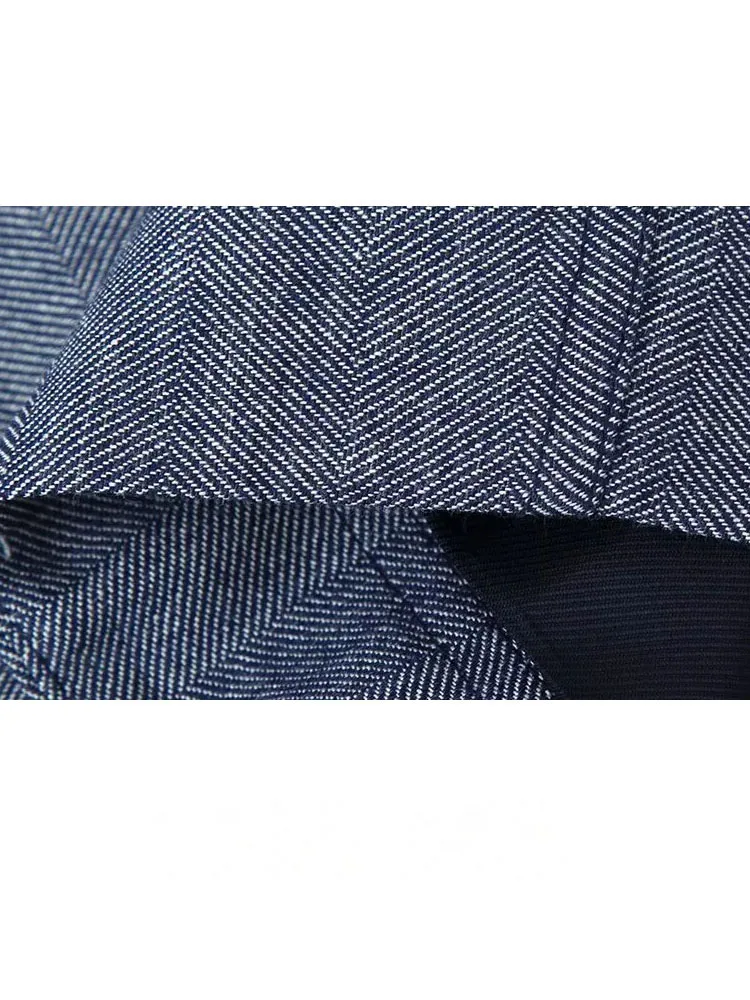 

HH Women's 2-Piece Set Front Zipper Lapel Long Sleeves Slim Autumn Short Jacket+High Waist Side Pocket Casual Trousers