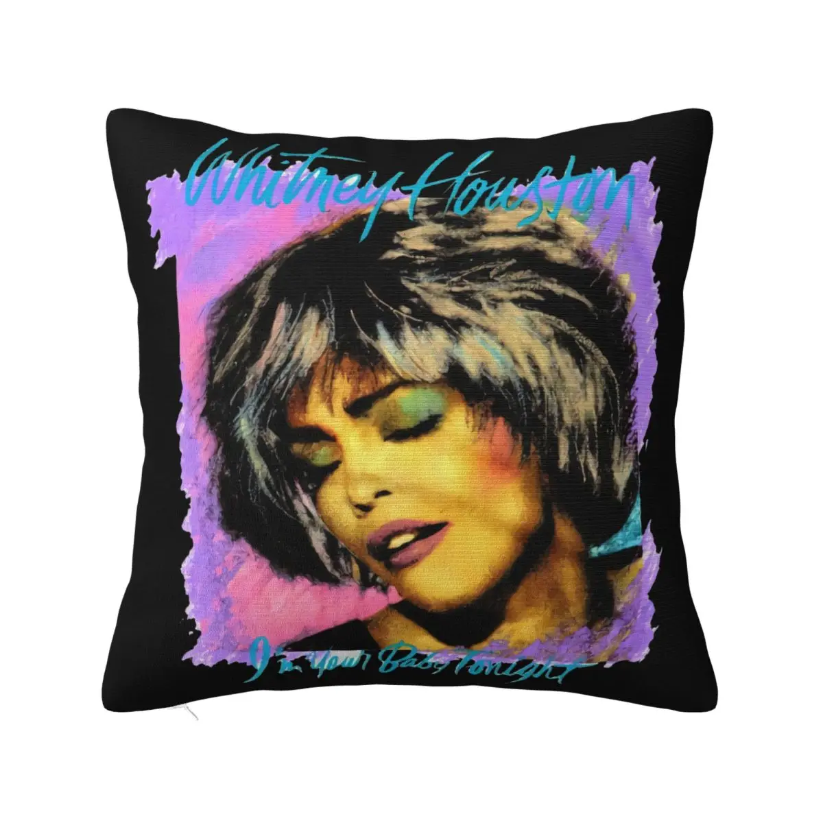 Vintage 1991 Whitney Houston Im Your Baby Tonight Tour S M L 234Xl P1318 New Arrival Fitness Casual Pillow Case