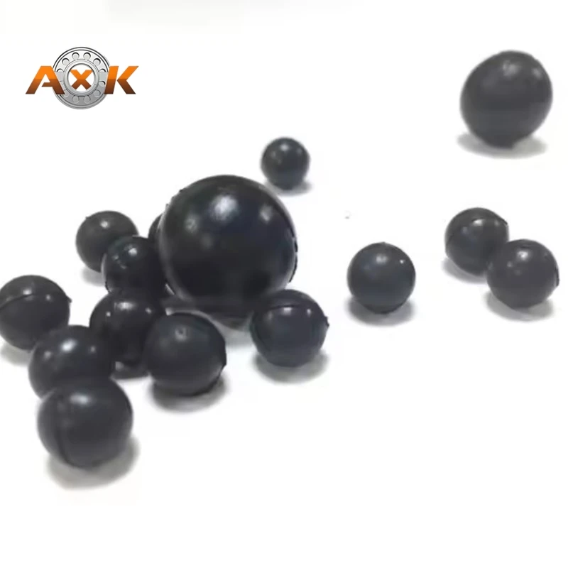 Black Solid Rubber Ball Diameter 2/2.5/3/3.5/4/4.5/5/5.5/6-25mm Round Sealing Rubber Ball Industrial DIY Parts