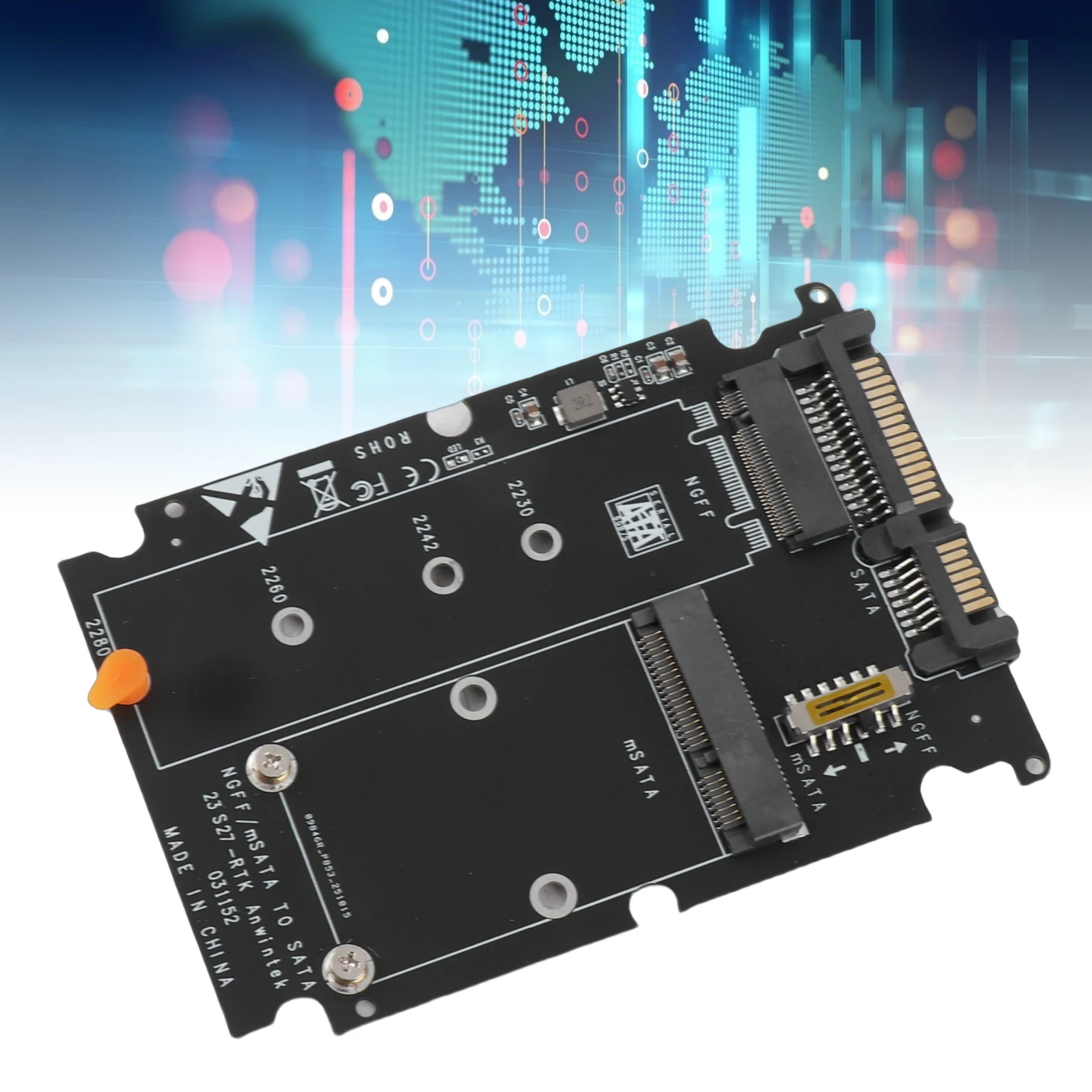 2 in 1 Mini M.2 NGFF &amp MSATA SSD to  3.0 Hard Disk Adapter Converter Card mSATA to  Adapter Hard Disk Adapter Card