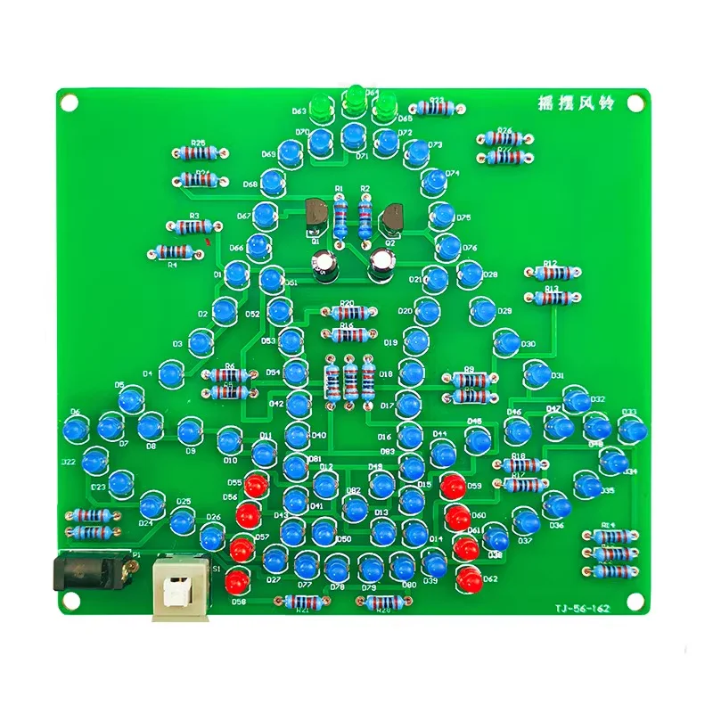 Laboratory Swing bells Wobbly Windbell Fun Electronic DIY Kit Wring 95 LEDs Wind bell 5V 9V LED light swinging wind chime kit