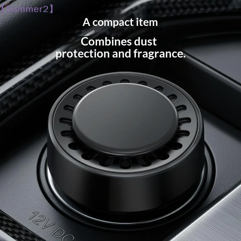 2-in-1 Car Cigarette Lighter Dust Cover & Aromatherapy Diffuser Waterproof Long Lasting Fragrance Auto Interior Air Fresher{S}