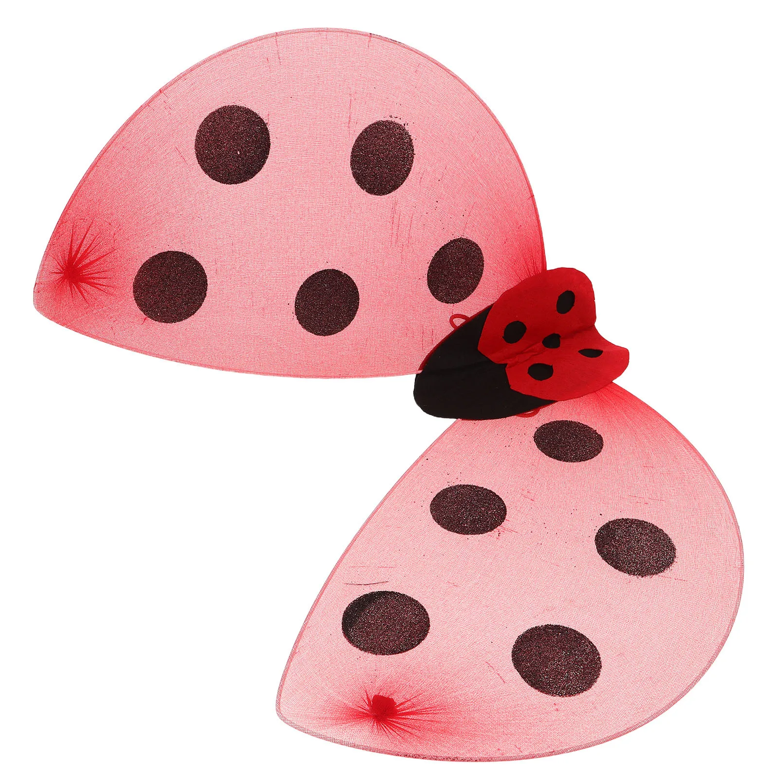 Skrzydła biedronki dla dziewczynek, wygodne, lekkie, idealne do przebierania się na cosplay, imprezy, festiwale, występy sceniczne, rekwizyty i akcesoria do kostiumów.