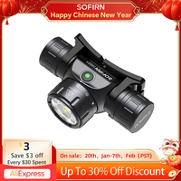 Sofirn HS21 Headlamp 2000lm EDC 18650 USB C Rechargeable Flashlight SFT40 Led Powerful Headlight IP65 Infrared Induction Torch