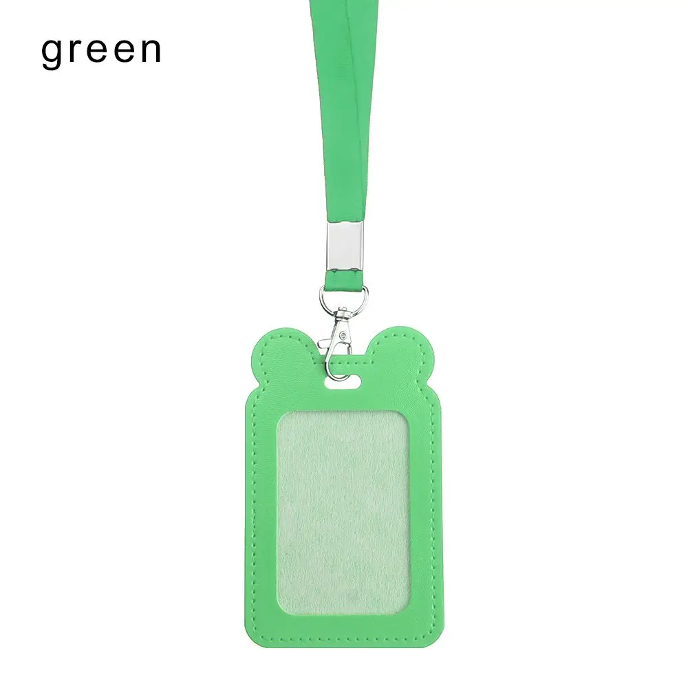 Leather Bank Credit Card Multifunctional Work Card Holder Work Card Holders Credit Cover Case Name Badge Holder Protective Case