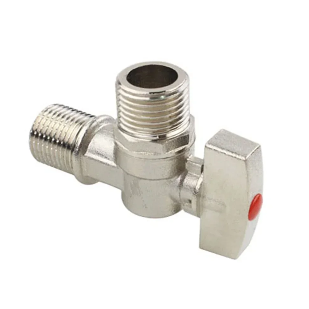 2pcs 20mm Points Full Copper Ball Core Large Flow Angle Alve Fully Open Thickened Water Heater 1/2 Triangle Valve Ball Core