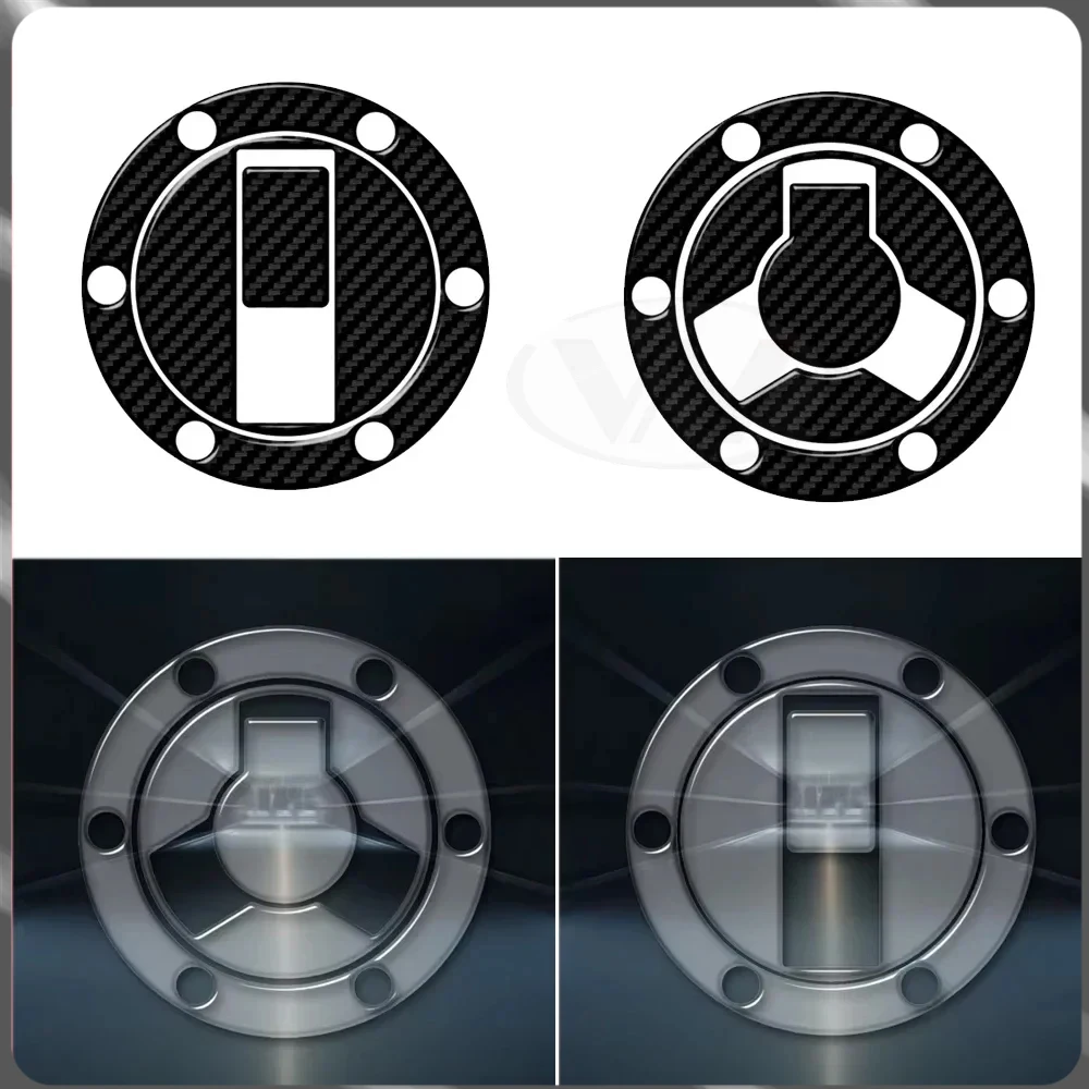 

For Triumph Tiger Daytona Street, three motorcycle models, transparent carbon fiber exterior, fuel cap waterproof sticker