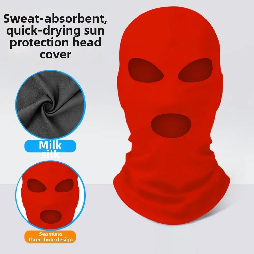 Fashion Quick Dry Balaclava Face Mask Breathable Ice Silk Motorcycle Mask Sun Protection Bandana Hood Skiing