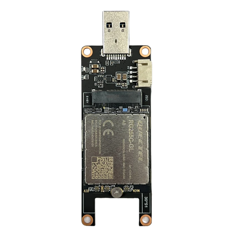 4230 5230 M.2 to USB Mini PCIe to USB Adapter Board with Enclosure, Compatible with 4G and 5G Modules RM520NGLAA EC25EFA EM06