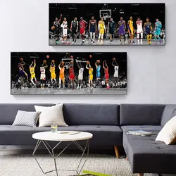 Basketball Sport Star Classic Shot S-Steph C-Curry Posters Ball King Canvas Prints Painting Basketball Coach Sports Fan Gift