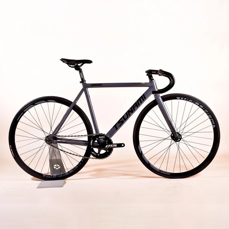 Tsunami Fixed Gear Bike SNM100 Aluminum Alloy Frame Fixie Single Speed Bicycle 700C Fits V-brakes For Daily Commuting