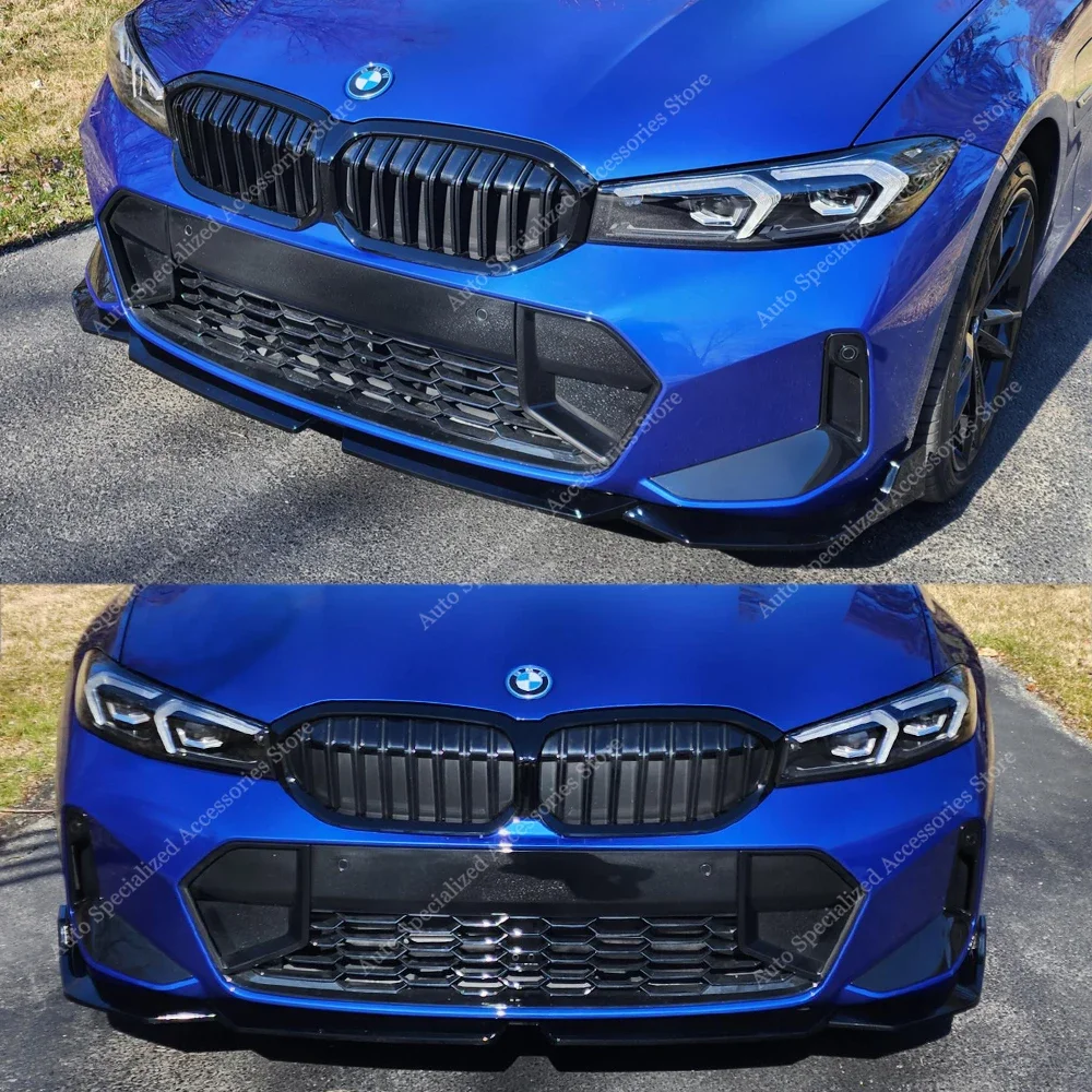 

For Bmw G20 G21 Lci MP OEM Style Front Bumper Splitter Lip Spoiler Diffuser 320i 330e 330i 320d M340i M Sport 2022-2024 Bodykits