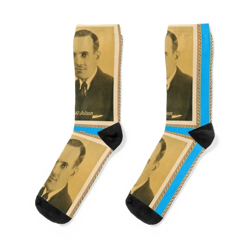 AL JOLSON Legendary Entertainer Socks with print christmas stocking hiking Girl'S Socks Men's