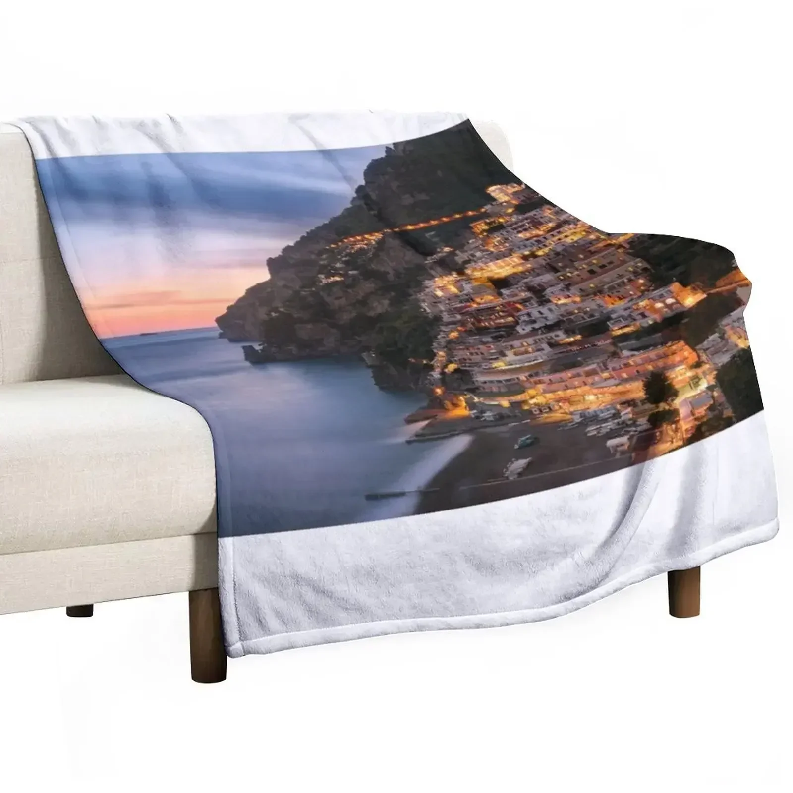 

Amalfi Coast, Italy Ocean Views Throw Blanket wednesday Quilt Blankets