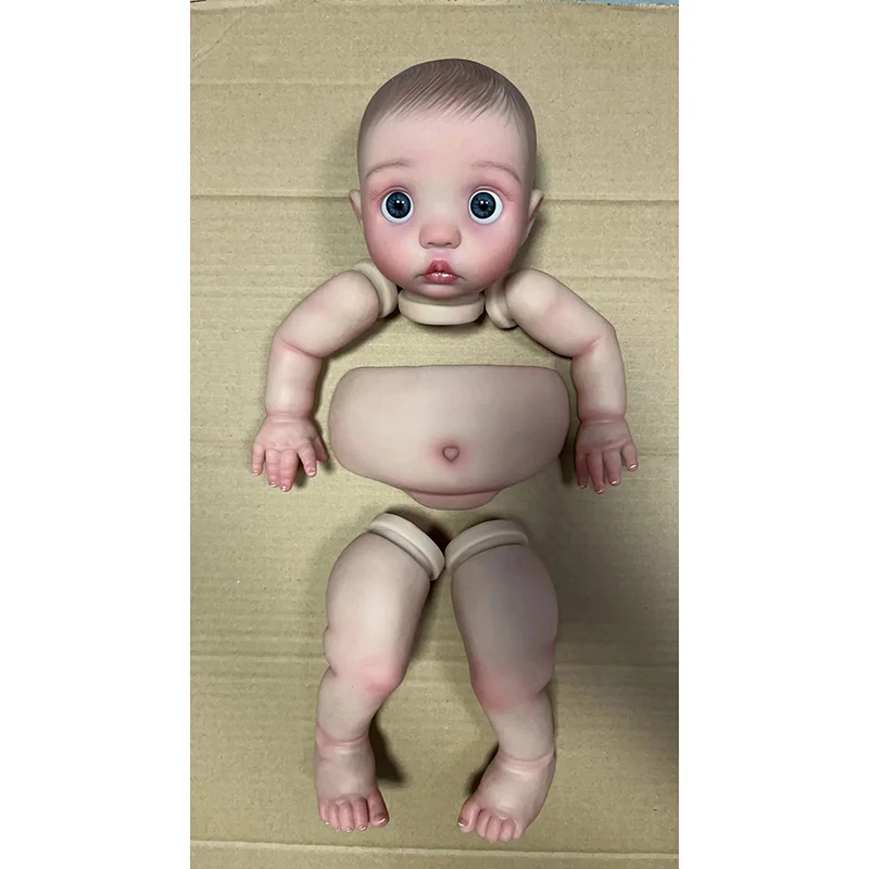 16inch Already Painted Doll Kit Peeka Come with Cloth Body and Belly Plate Painted DIY Toy Doll Parts