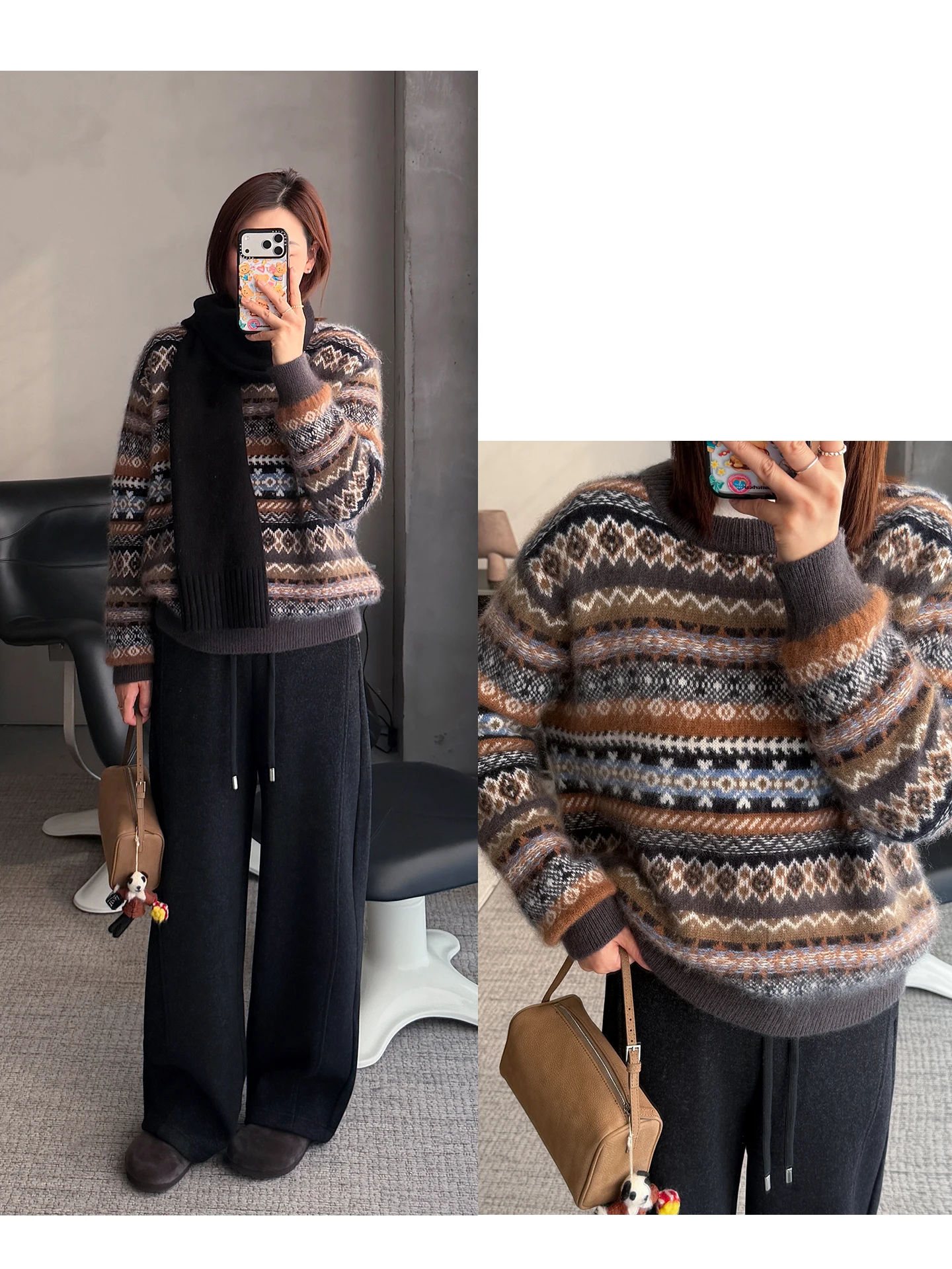 

Женский повседневный вязаный шерстяной свитер свободного кроя с бахромой, мягкий, модный, стройнящий, осенне-зимняя новинка