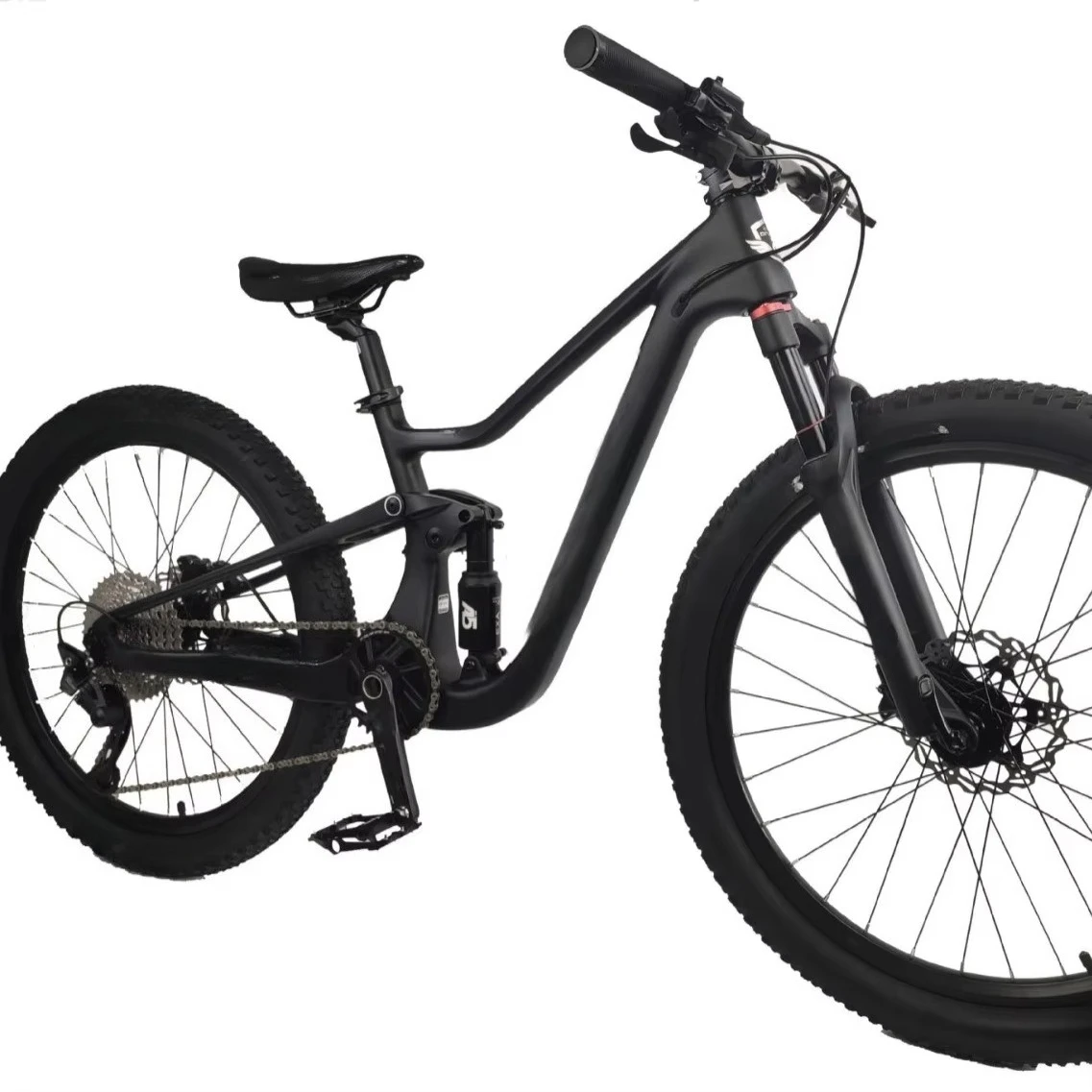 

20/24 Inch Full Suspension Carbon Fiber Mountain Bike 10-Speed Trail MTB Ultra-Light Dual Shock for All-Mountain Riding