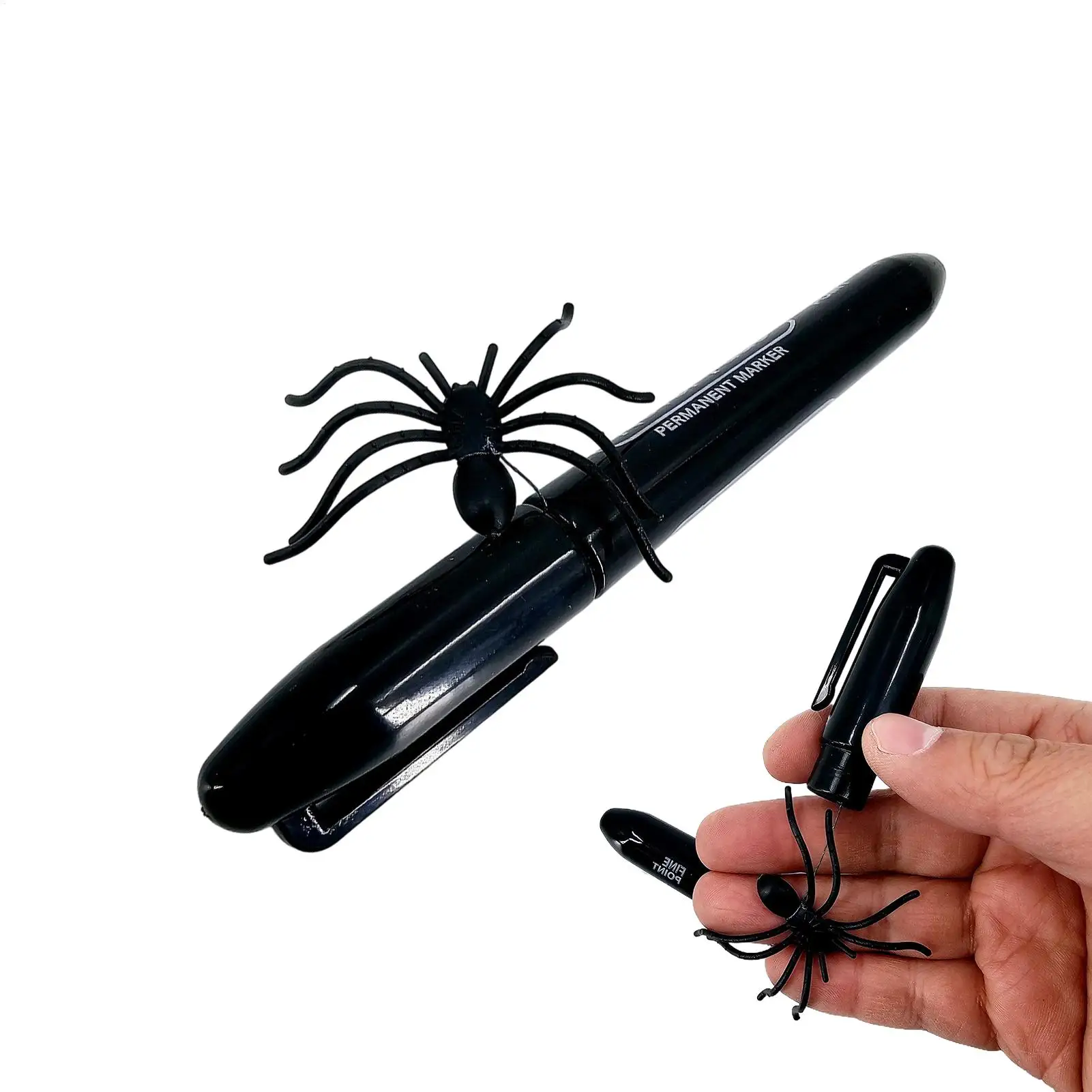 リラクゼーションスパイダーいたずらペンパーティー小道具コンパニオンスパイダーペンいたずらの楽しみのための女性男性家族学生同僚子供向け