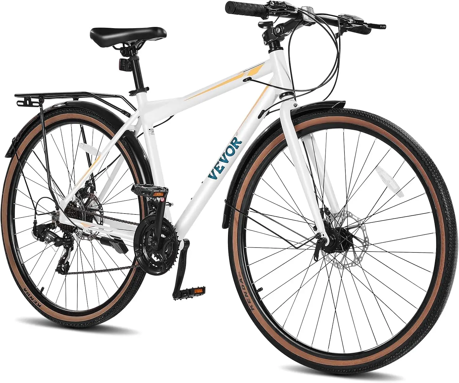 

Hybrid Bike, Lightweight Aluminum Frame Bike, 700c Wheel Men Women Hybrid Bicycle, Step-Over/Step-Through Adult Urban City