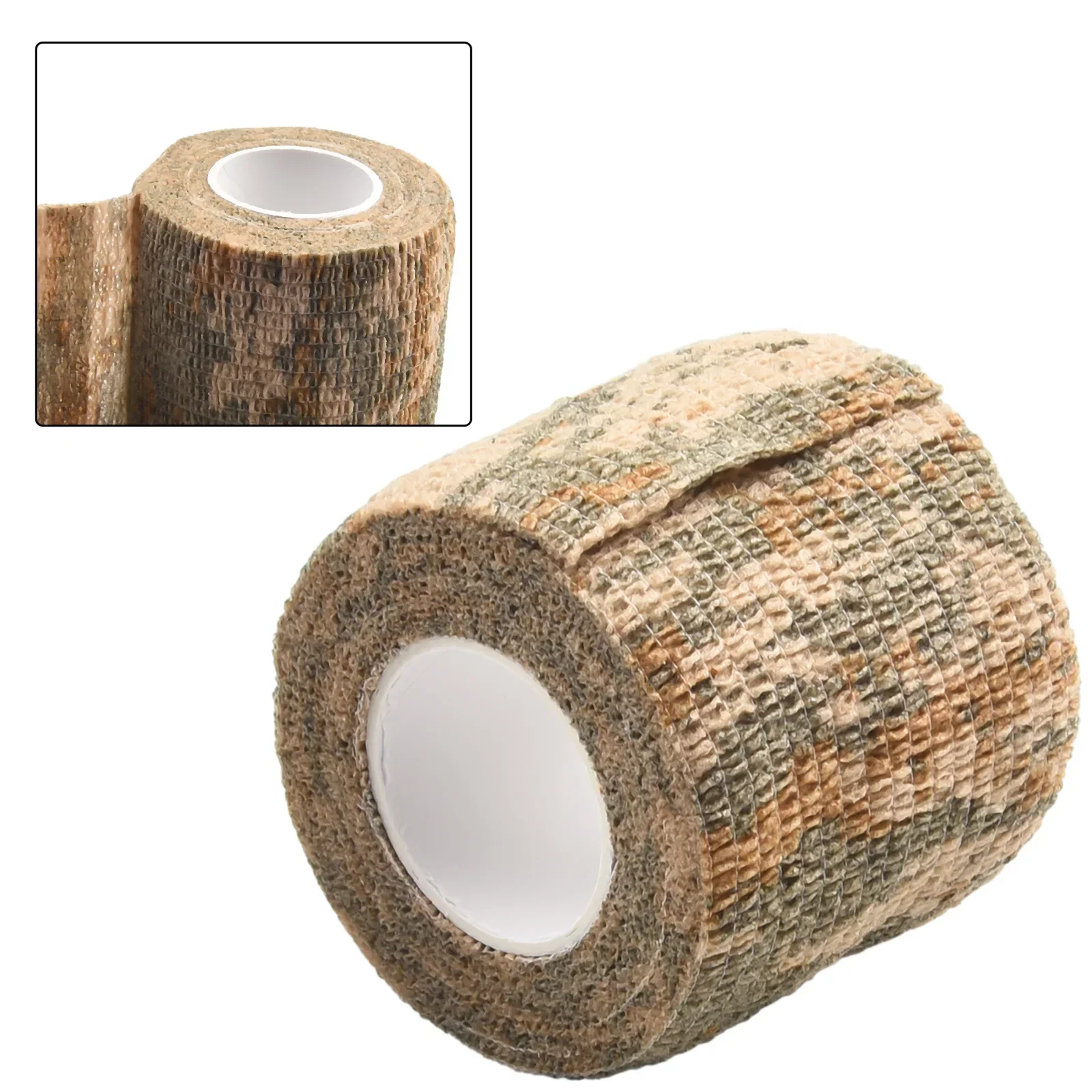 5cm*4.5m Camouflage Invisible Tape Reusable Polyester Self Cling Camo Hunting Fabric Wrap Tape Outdoor Hunt Accessories