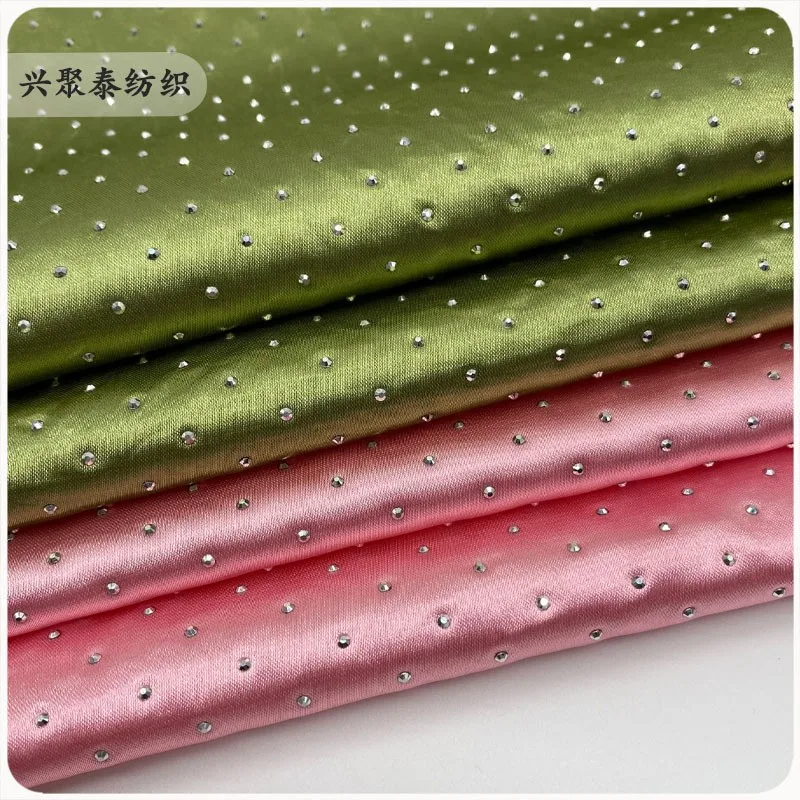 

Silk-like glossy dress fabric soft and skin-friendly women's hair accessory shoe material gift box packaging
