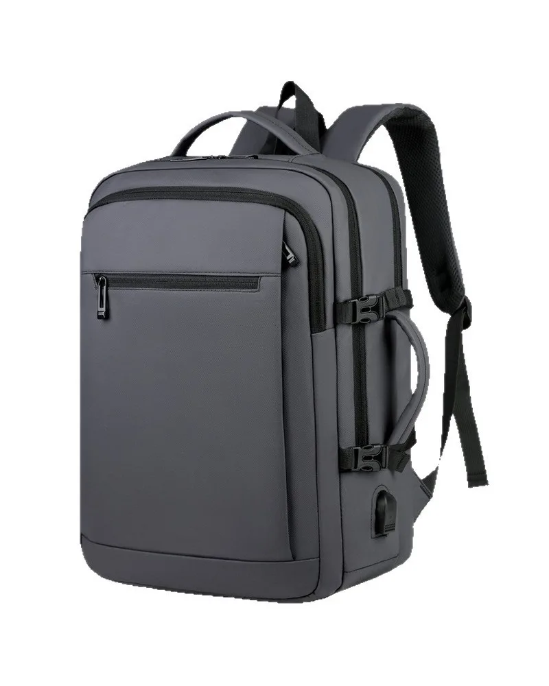 

New Business Commuter Men's Large Capacity Travel Backpack Leather Film Waterproof Sports Bag