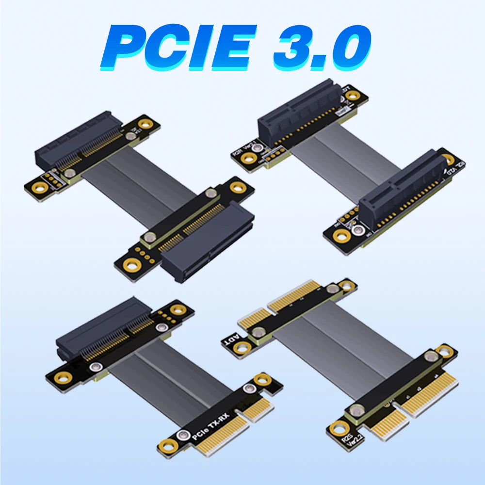 PCI-E 3.0 X4 To X4 Extension Cable Male To Male Female To Female Pcie TX-RX Signal Exchange Swap Cable PCI Express 4.0 4X Jumper